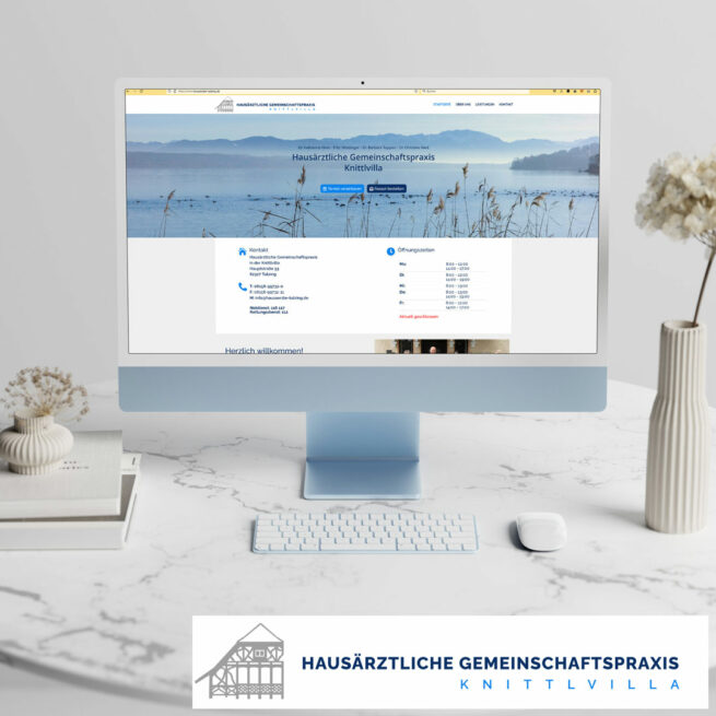 Webdesign Hausärztliche Gemeinschaftspraxis-Knittvilla-Tutzing