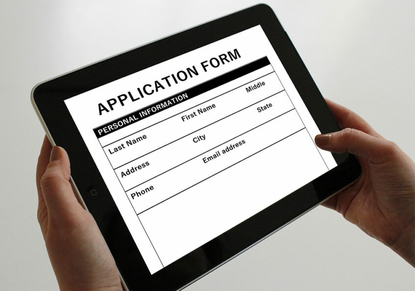 Bewerbungsformular Job Rekrutierung